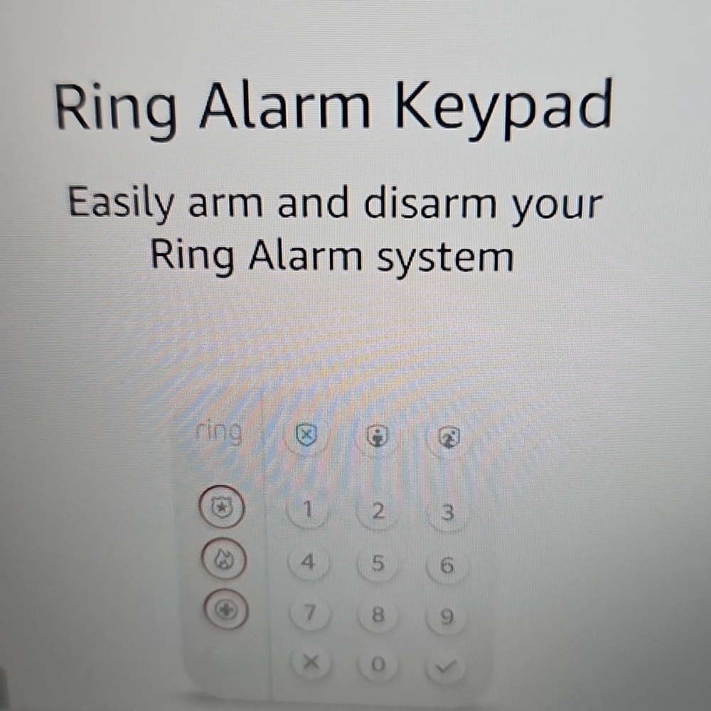 New In Box Ring Alarm Keypad 2nd Gen Emergency Response with White Finish - Picture 2 of 6
